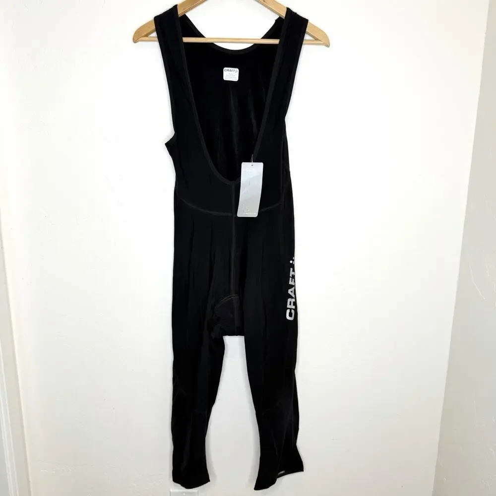 Craft Winter Bib Knickers Cycling Men’s XL Black Fleece Lined